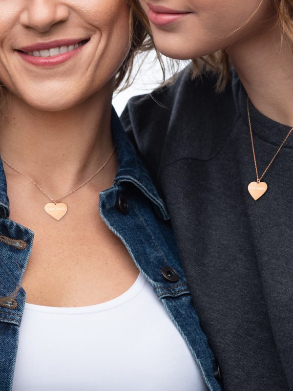 Engraved Heart Necklace - Cardano